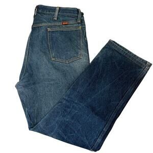 Vintage Rustler Jeans 36x30 Mens Straight Leg 90s Boho Western Streetwear Dark‎
